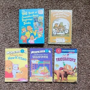 Beginner Reader Book Bundle – Berenstain Bears, Frog & Toad & More (5 Books)